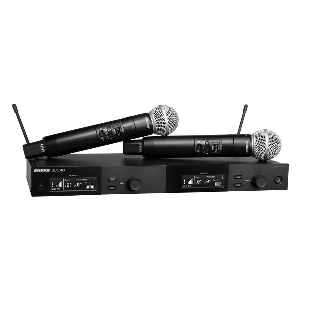 Shure SLXD24D/SM58 - Double système HF Micro main - N2S Store